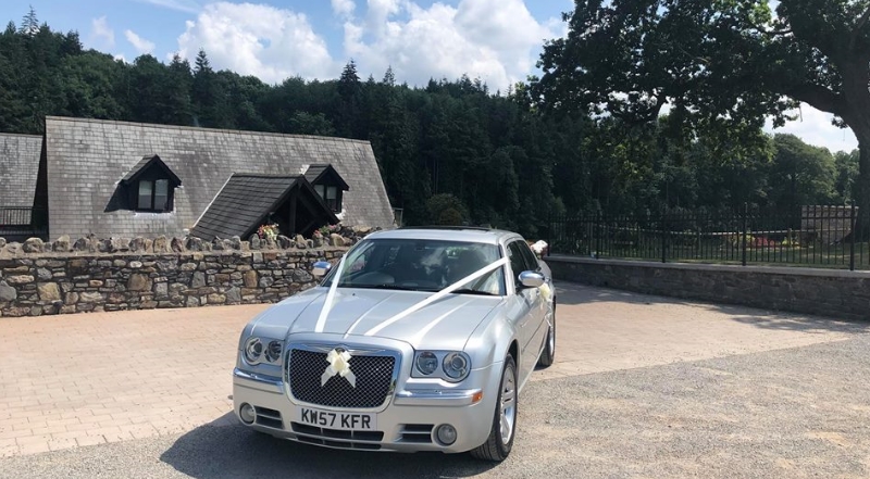 Chrysler 300c (Baby Bentley) at a Wedding in Wales